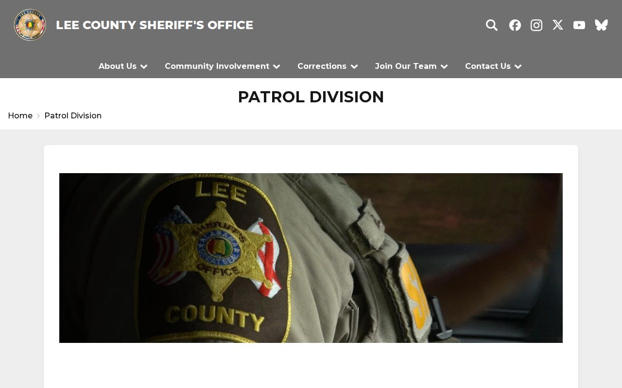 Lee County arrest records patrol and warrant service
