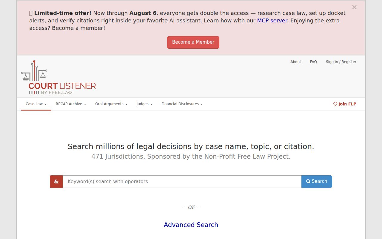 Lee County court dockets legal research interface