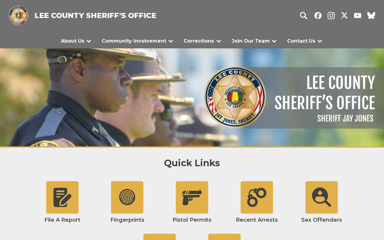 Lee County inmate search through the Sheriff's Office