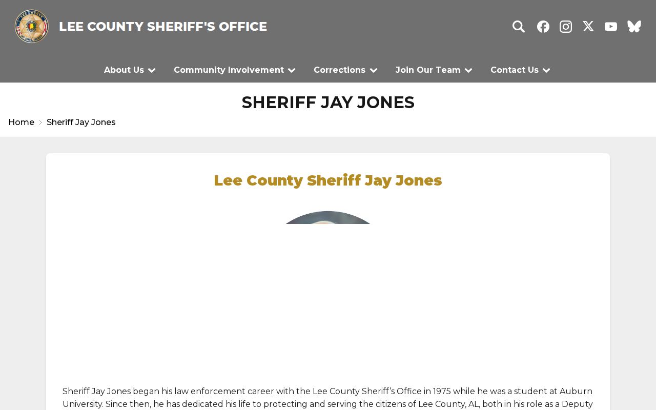Lee County warrant records and Sheriff Jay Jones